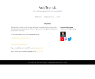 Axietrends.com(AxieTrends) Screenshot