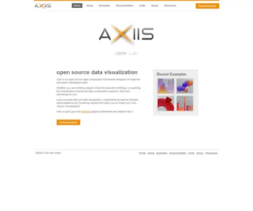Axiis.org(Data Visualization Framework) Screenshot