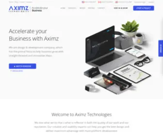 Aximz.com(Aximz Technologies) Screenshot