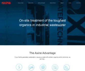 Axinewater.com(Axine Water Technologies) Screenshot