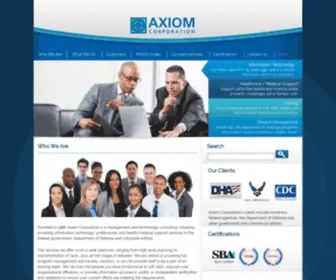 Axiom-Corp.com(AXIOM) Screenshot