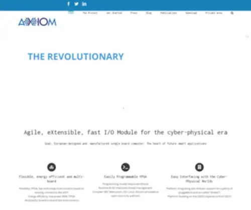 Axiom-Project.eu(AXIOM Project) Screenshot