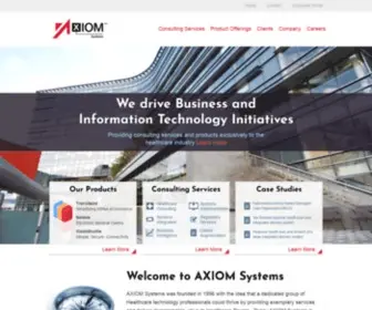 Axiom-SYstems.com(AXIOM Systems) Screenshot