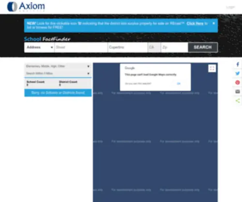 Axiomadvisors.net(Axiom, Inc) Screenshot