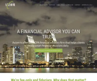 Axiomadvisory.com(Fee-Only Personal Financial Advisor San Diego) Screenshot