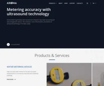 Axiomametering.com(Axioma Metering) Screenshot