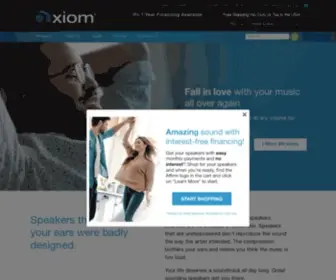 Axiomaudio.com(Home Speaker) Screenshot