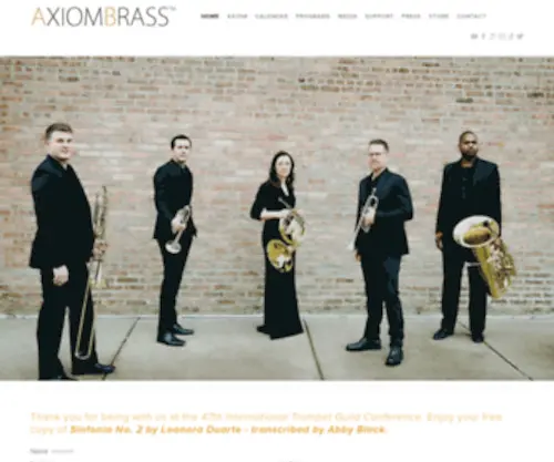 Axiombrass.com(Axiom Brass) Screenshot