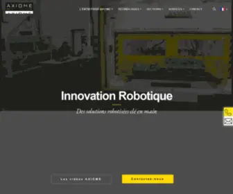 Axiome.com(Innovation Robotique) Screenshot