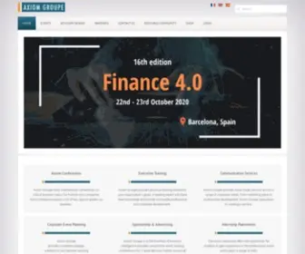 AxiomGroupe.com(Axiom Groupe) Screenshot