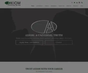 Axiomstaffing.com(Axiomstaffing) Screenshot