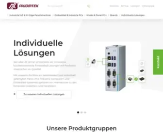 Axiomtek.de(Wir entwickeln innovative Embedded Lösungen) Screenshot