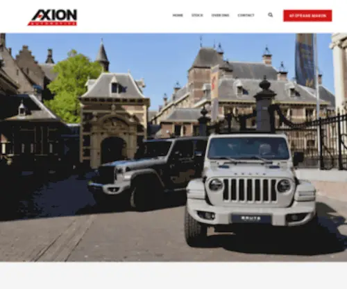 Axionautomotive.be(Axion Automotive) Screenshot