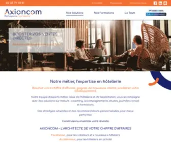 Axioncom.fr(Le réseau d'experts en hôtellerie en coachings et formations) Screenshot