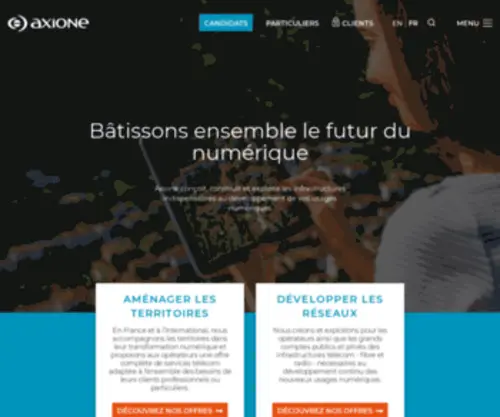 Axione.fr(Accueil) Screenshot