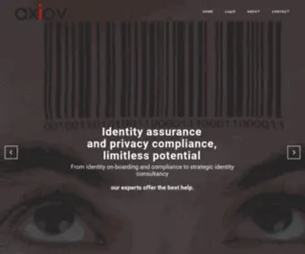 Axiov.com(Identity icao emrtd risk assurance loa certificate x.509 trust access management passport NIC id) Screenshot