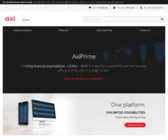 Axiprime.com(Online Trading Platform) Screenshot