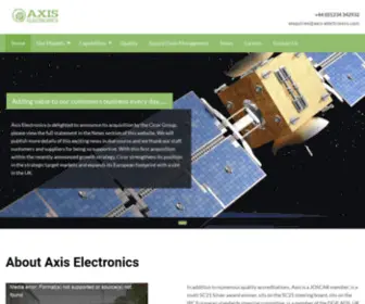 Axis-Electronics.com(Axis Electronics Ltd) Screenshot