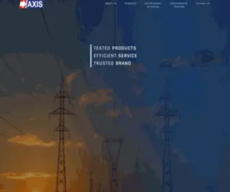 Axis-India.com(Leading Manufacturer of Electrical Components) Screenshot