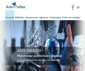 Axis-Medias.fr(Plateforme d'Affiliation Professionnelle AXIS MEDIAS) Screenshot