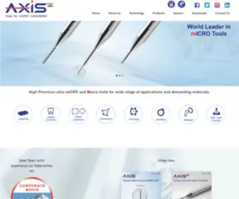 Axis-Microtools.com(AXIS Tools for micro machining) Screenshot