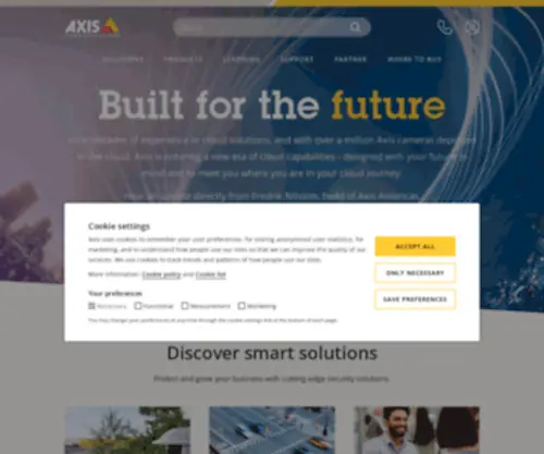 Axis.com(Axis Communications) Screenshot