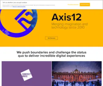 Axis12.com(Digital development agency based in Islington) Screenshot