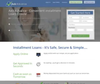 Axisadvance.com(Installment Loans Online) Screenshot