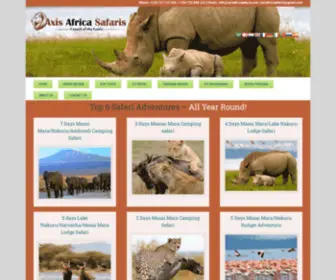 Axisafricasafaris.com(Africa Kenya Safari Booking) Screenshot