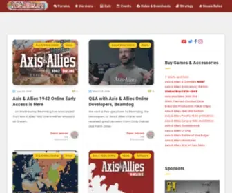Axisandallies.org(Axis & Allies .org Home) Screenshot