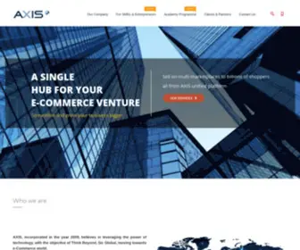 Axisdigitalleap.asia(Axis e) Screenshot