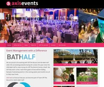 Axisevents.co.uk(Event Management with a Difference) Screenshot