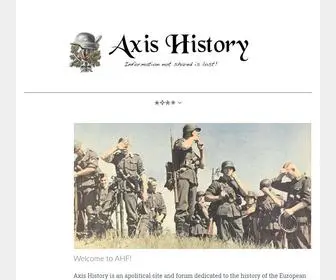 Axishistory.com(Axis History) Screenshot