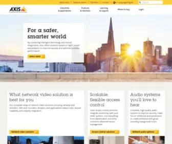 Axisinc.com(Axis Communications) Screenshot