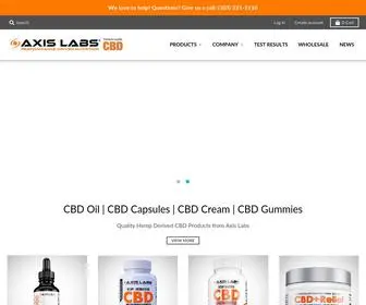 Axislabscbd.com(Axis Labs CBD) Screenshot