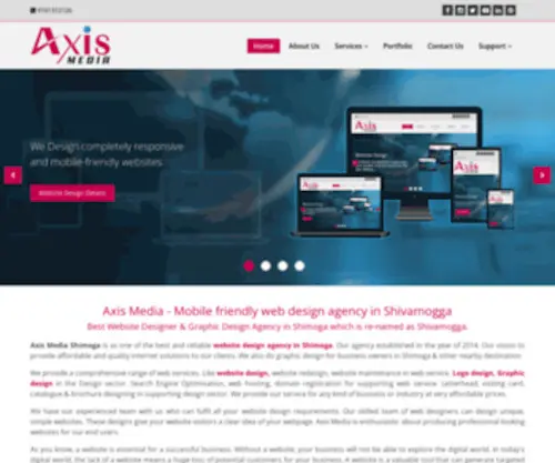 Axismedia.co.in(Axis Media Shimoga) Screenshot