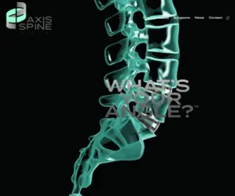Axisspinetech.com(Axis Spine Technologies Ltd) Screenshot