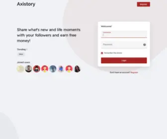 Axistory.com(Social) Screenshot