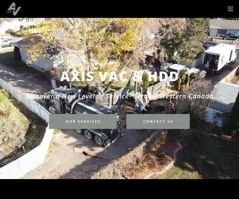 Axisvac.com(Drilling and Hydrovac for Western Canada) Screenshot