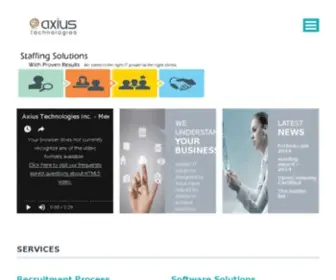 Axiustek.com(Axius Techologies Inc) Screenshot