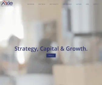 Axleequity.com(Axle Equity Partners) Screenshot