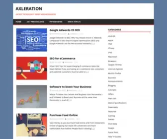 Axleration.com(Axleration) Screenshot