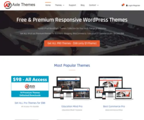 Axlethemes.com(WordPress Theme Company) Screenshot