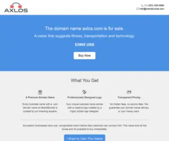 Axlos.com(Purchase today. Starter logo inc) Screenshot
