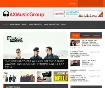 AxmusicGroup.com(Award shows) Screenshot