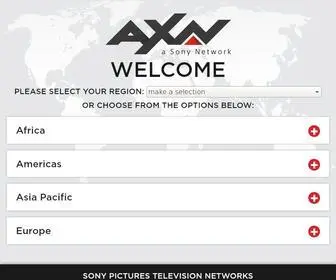 AXN.com(Official Site of the AXN TV Networks) Screenshot