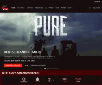 AXNTV.de(AXN Germany) Screenshot