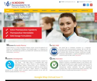 Axodin.com(Axodin Pharmaceuticals) Screenshot