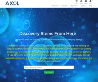 Axolbio.com(Succeed with Axol) Screenshot