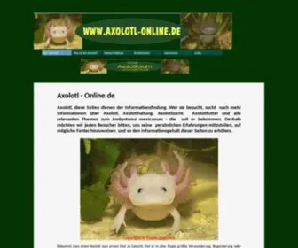 Axolotl-Online.de(Axolotl online) Screenshot